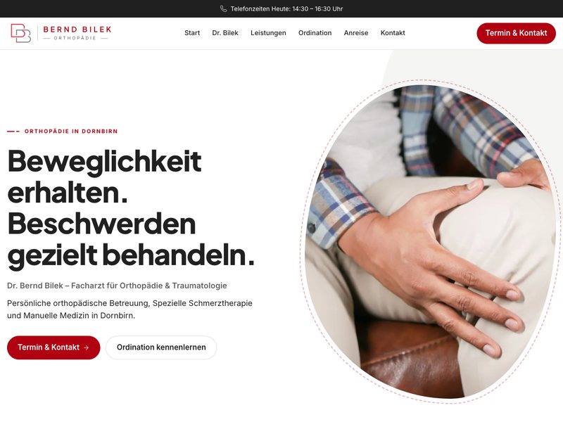 Website Dr. Bernd Bilek