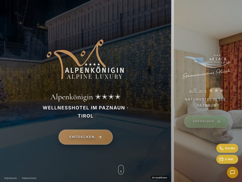 Website Natur Hotels See